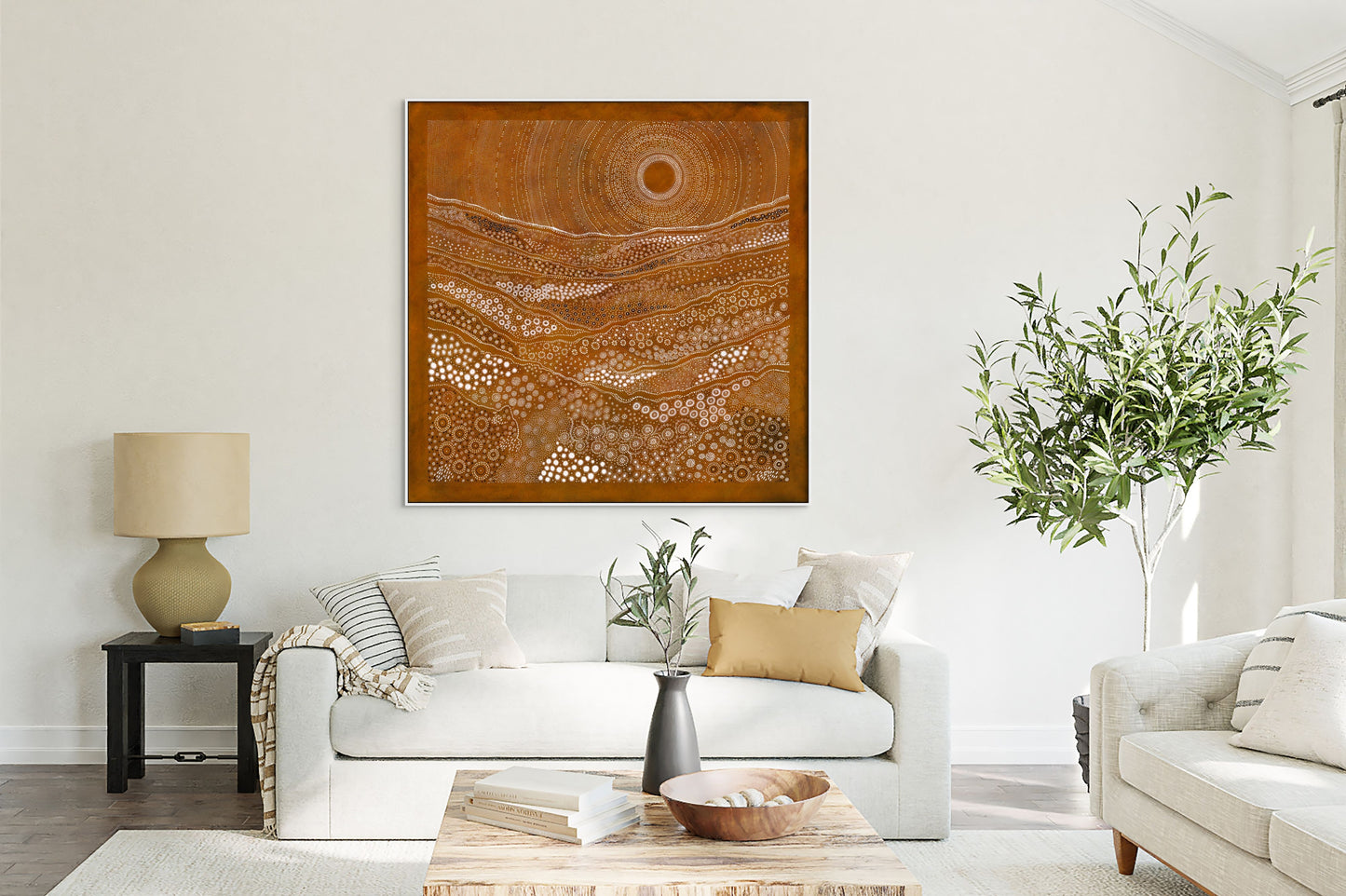 DESERT BREEZE - Framed Canvas Print - Limited Edition