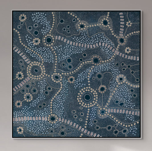 BUSH BERRIES - Framed Canvas Print - Limited Edition