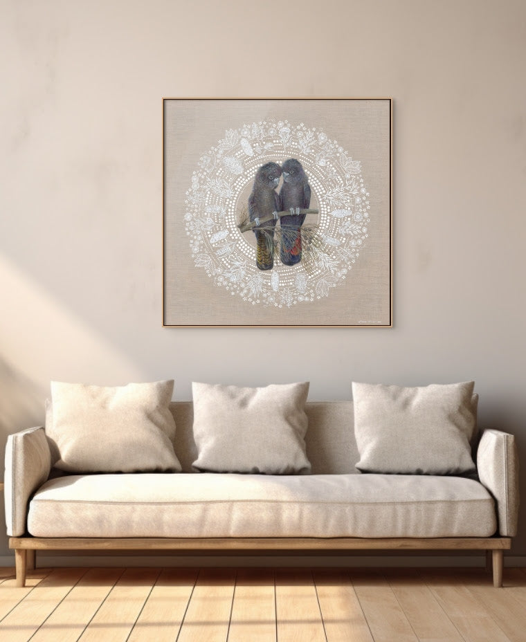 RED TAILED BLACK COCKATOO'S - Limited Edition Paper Print