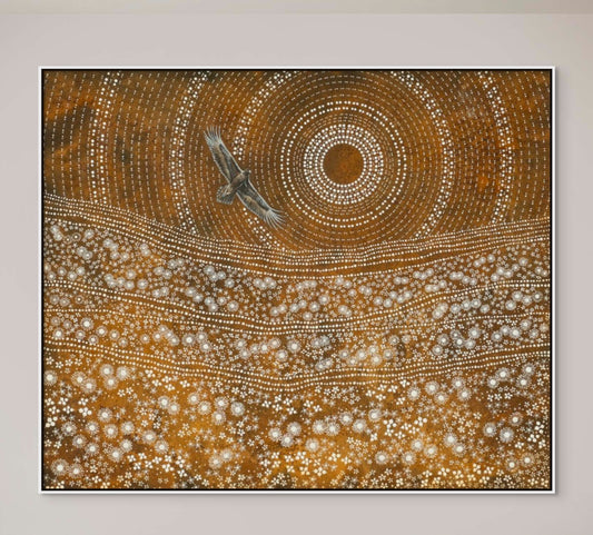 BUNJIL THE POWERFUL - Framed Canvas Print - Limited Edition
