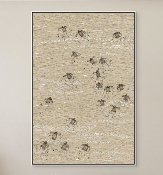 SEA TURTLES - LOGGERHEAD BABIES - FIGHT FOR LIFE - Print - Limited Edition